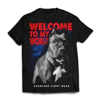 Zdjęcie produktu  Koszulka Pies welcome czarna pitbull